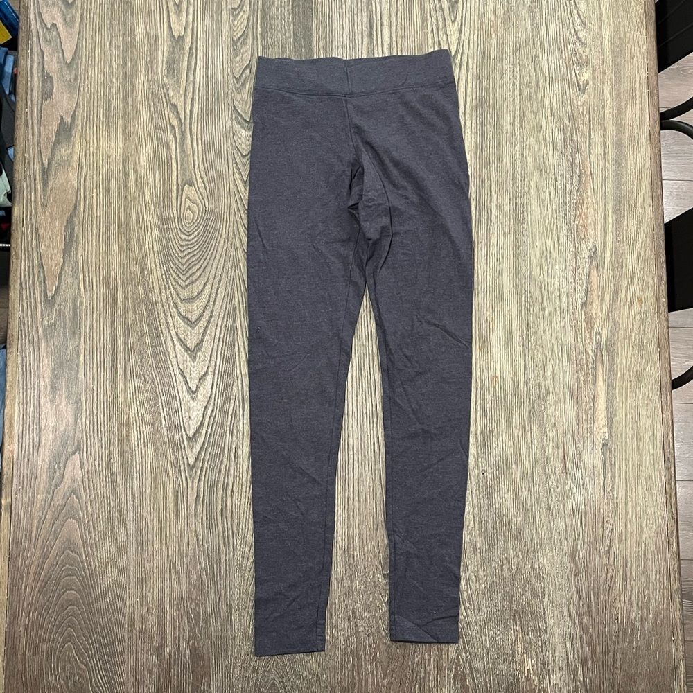 Aeropostale Leggings High Rise Pull On Stretch Cotton Blend Gray Size Small